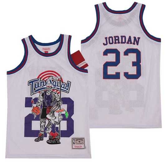 Tune Squad 23 Michael Jordan White Hardwood Classics Skull Edition Movie Jersey Yhua,We sell and wholesale Tune Squad 23 Michael Jordan White Hardwood Classics Skull Edition Movie Jersey Yhua on line form chian!